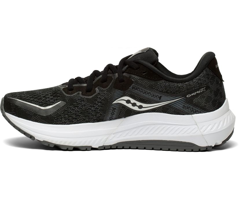 Saucony Omni 20 Wide Women's Running Shoes Black / White | Canada 185EBCX